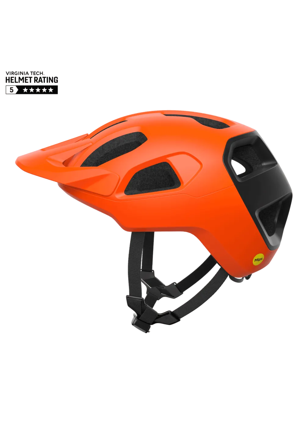 Casca MTB POC Cularis portocaliu fluorescent mat/negru uranium mat L 59-62 cm