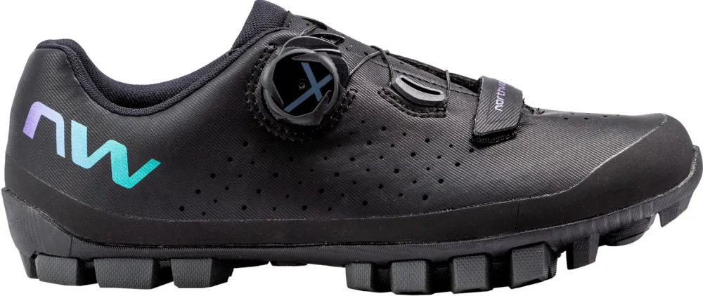 Pantofi ciclism MTB Northwave Hammer Plus WMN negru iridescent 39