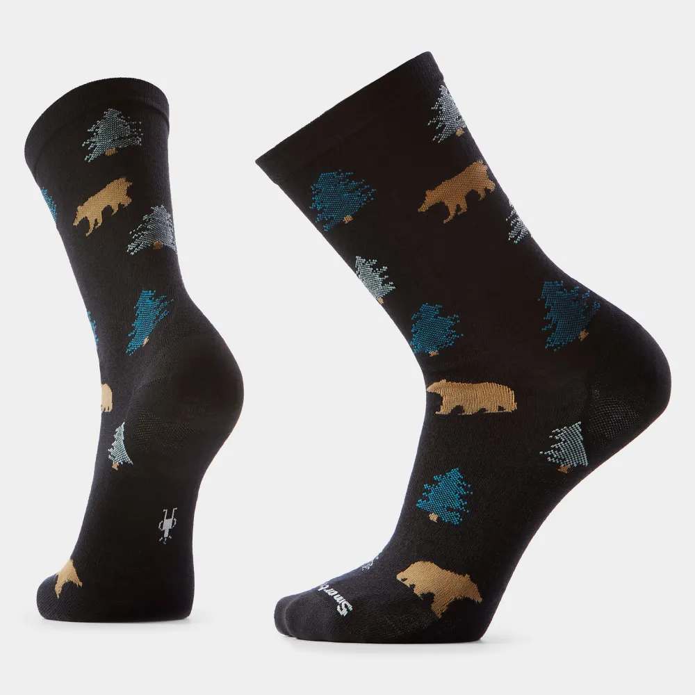 Sosete Smartwool Crew Everyday Through the Trees negru M (38-41)