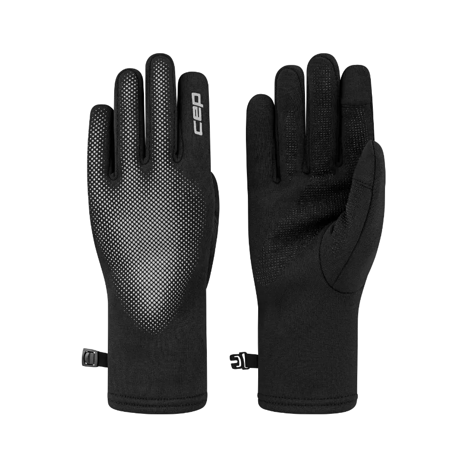 Manusi alergare CEP Core Run Reflective negru L