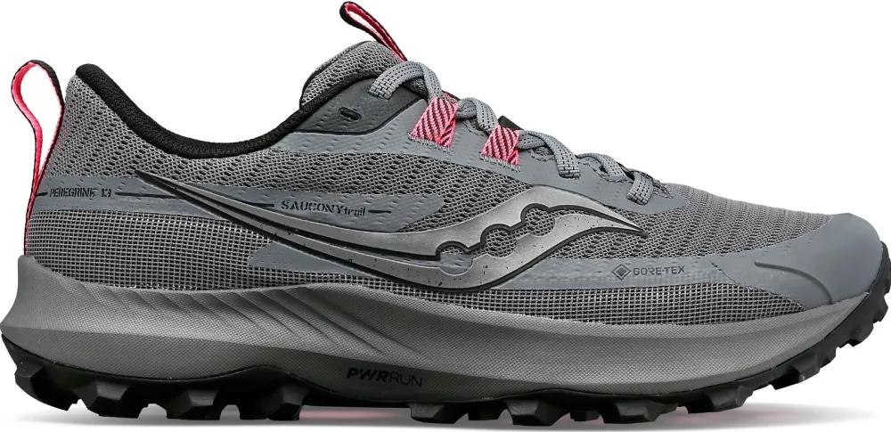 Pantofi alergare femei Saucony Peregrine 13 GTX Gravel negru 37.5