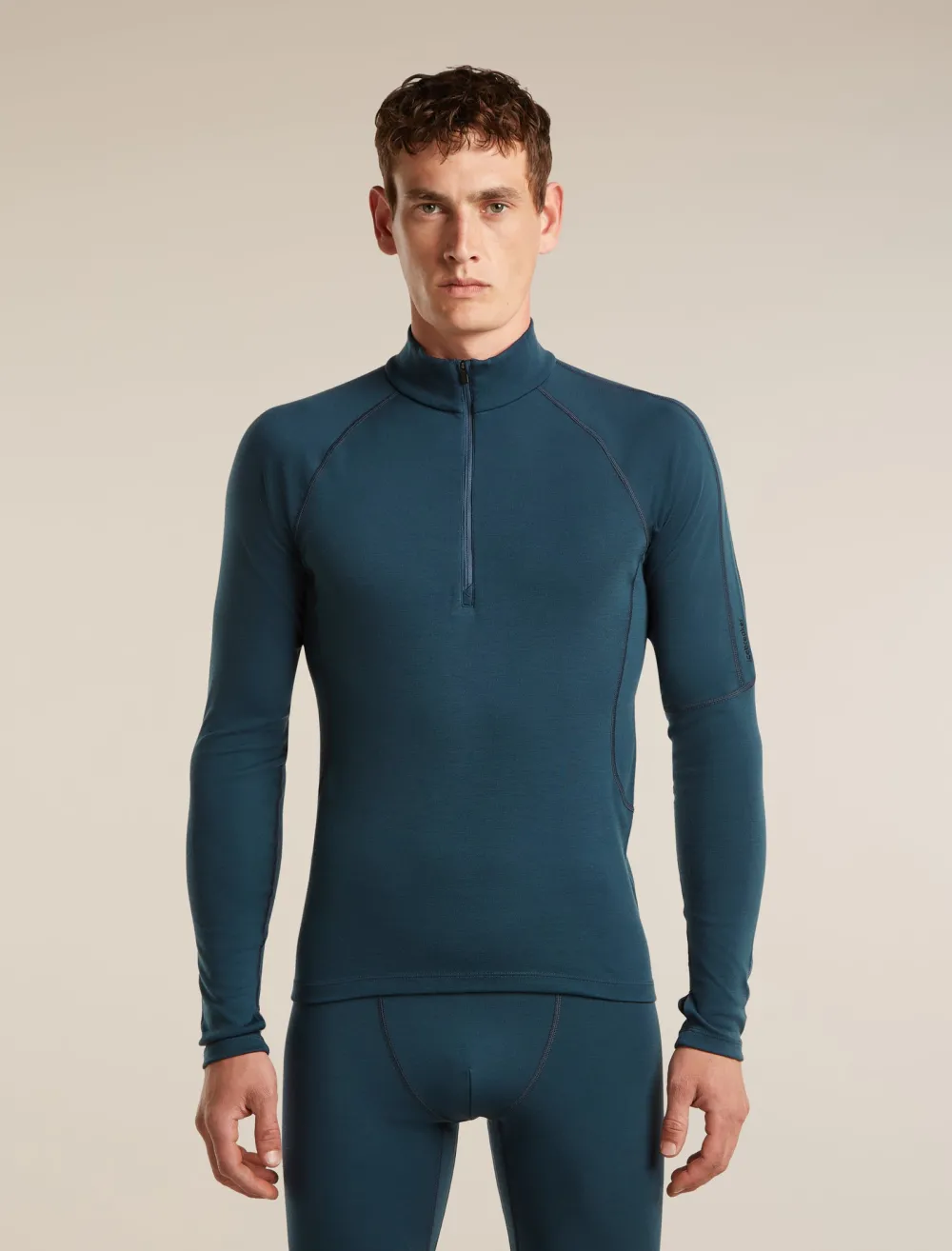 Bluza merino Icebreaker 300 MerinoFine Polar LS Half Zip Abyss L