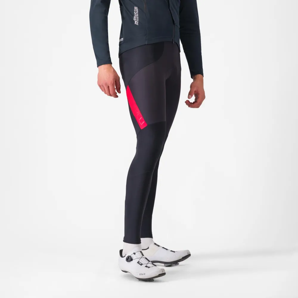 Pantaloni lungi cu bretele Castelli Sorpasso RoS negru rosu XXL