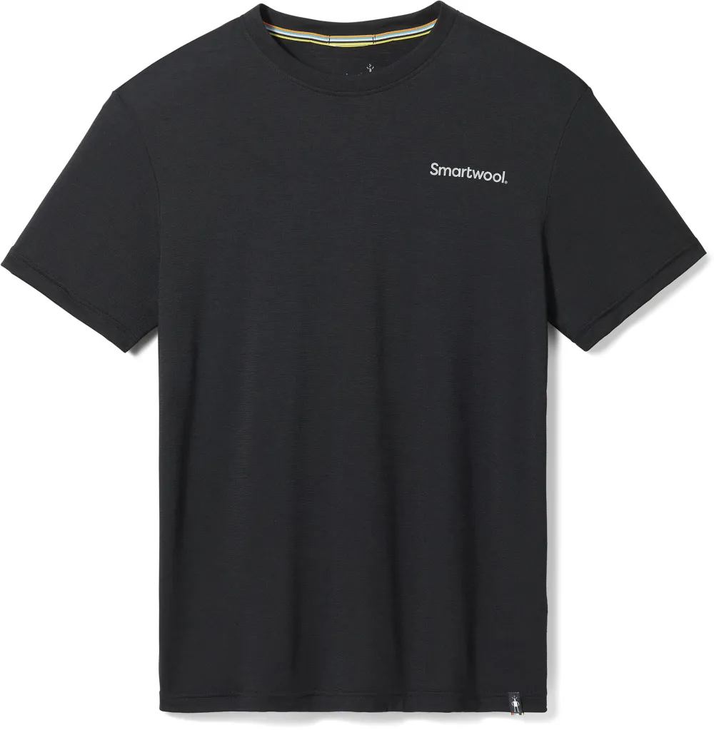 Tricou unisex Smartwool Dawn Rise Graphic slim fit negru S