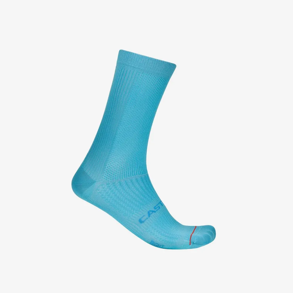 Sosete ciclism Castelli Espresso 18 Sock albastru neon XXL 44-47