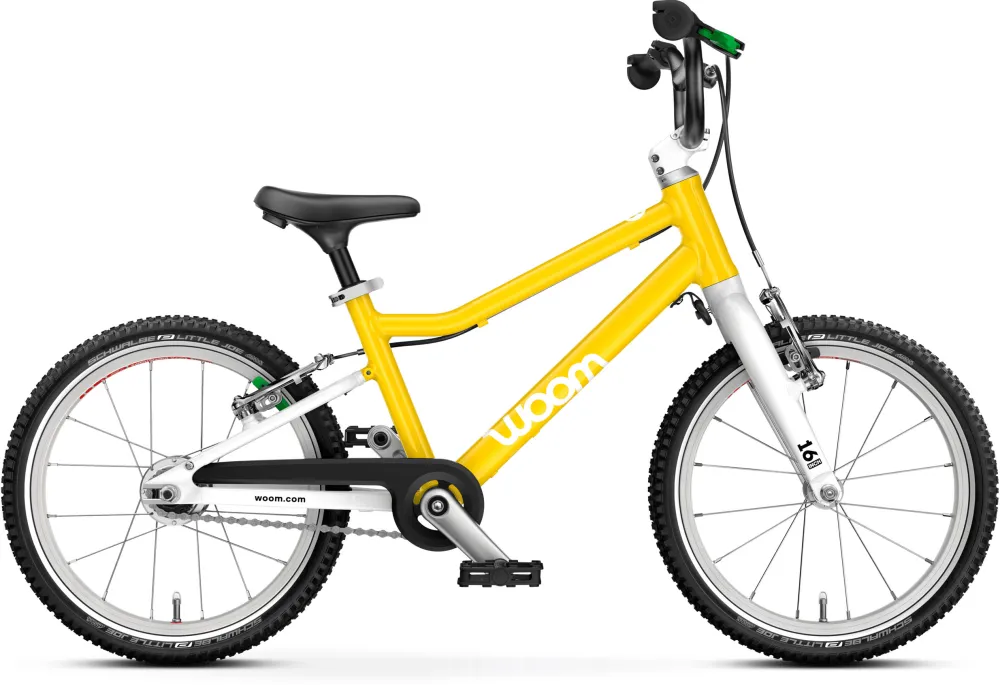 Bicicleta copii Woom W3 Go Automagic galben 16"