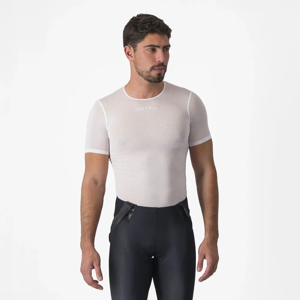 Bluza de corp Castelli Pro Mesh 2.0 Short Sleeve alb XS