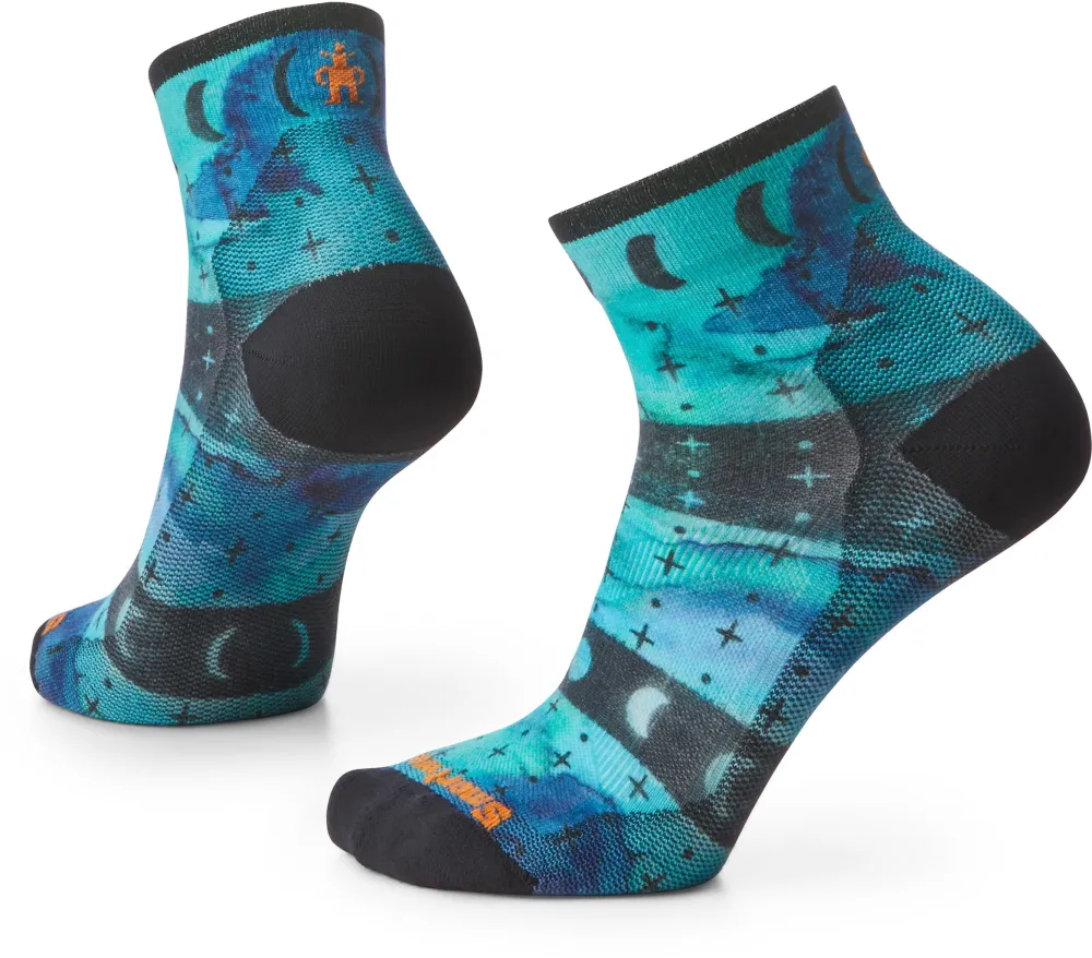 Sosete ciclism merino Smartwool Bike Zero Cushion Ankle multicolor M (38-41)