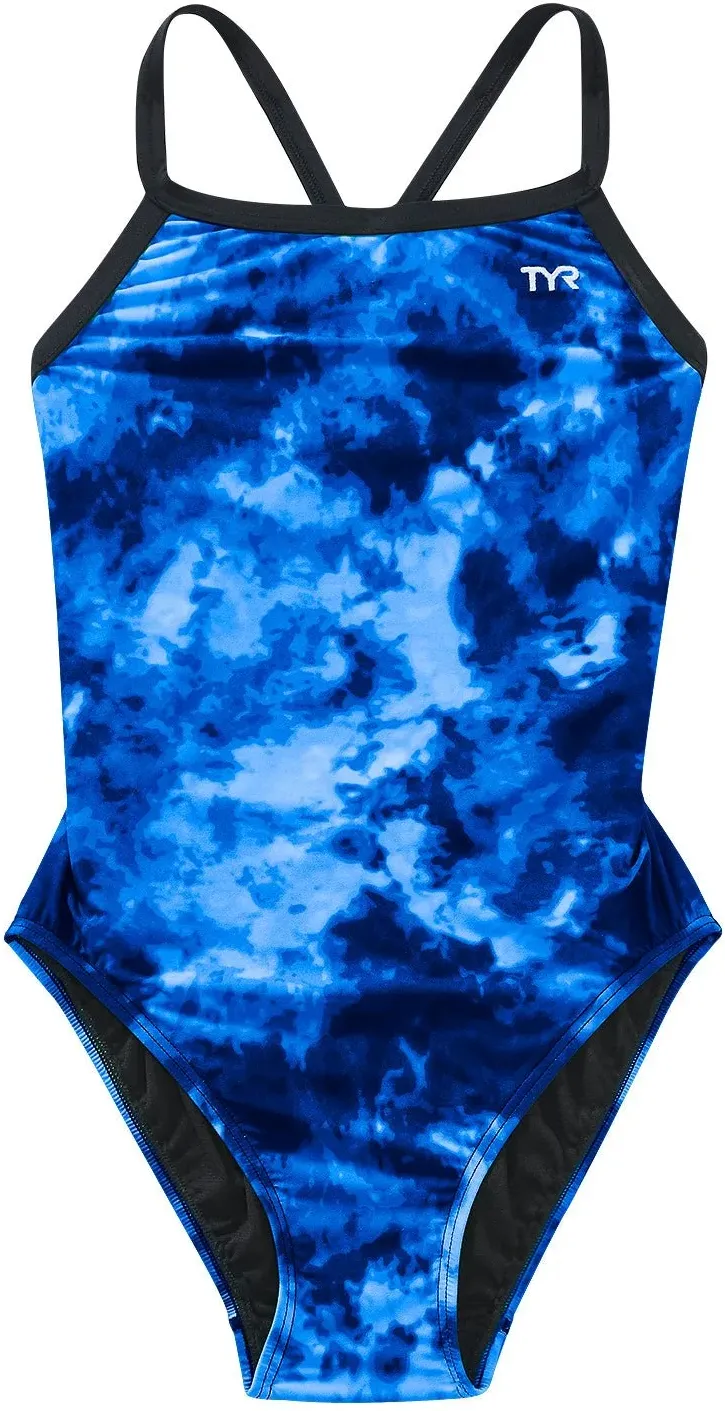 Costum inot intreg fete TYR Durafast Lite Diamondfit Miasma albastru 24