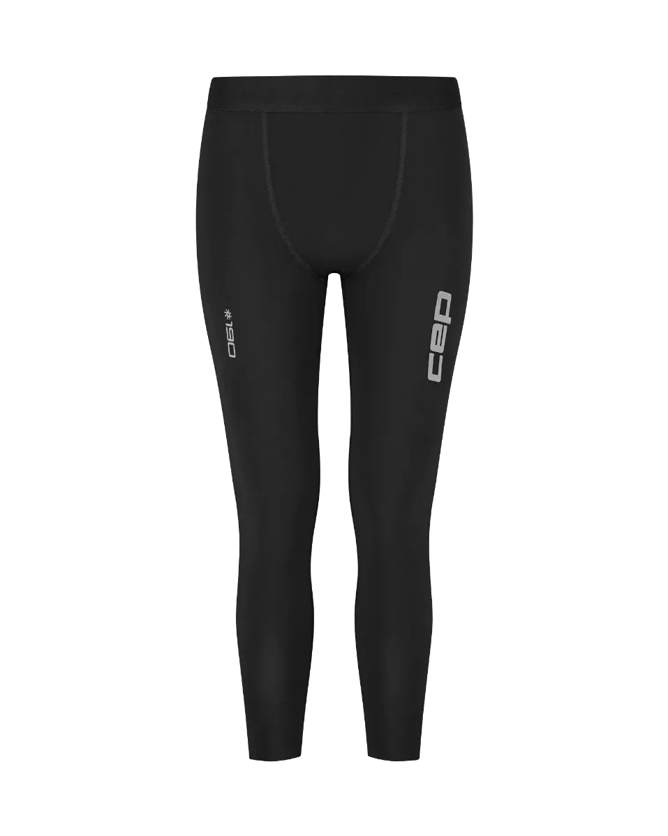 Colanti compresie dama CEP Pro Run Ultralight Tights 7/8 negru S