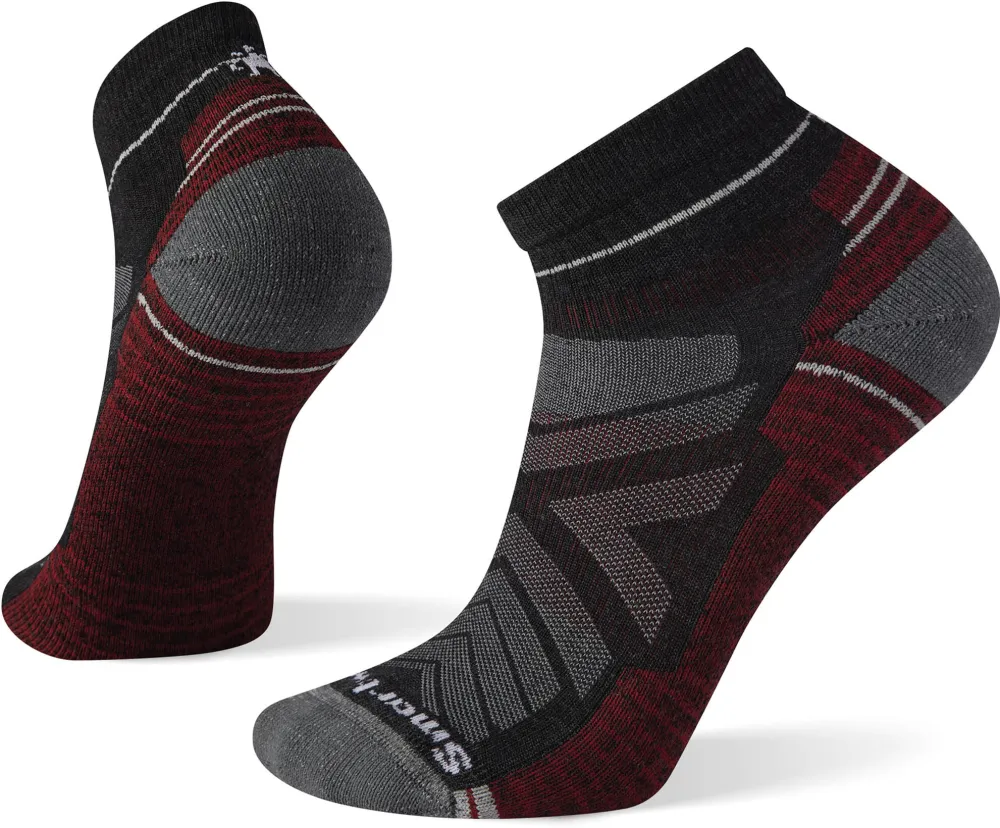 Sosete merino Smartwool Hike Ankle Light Cushion Charcoal L (42-45)
