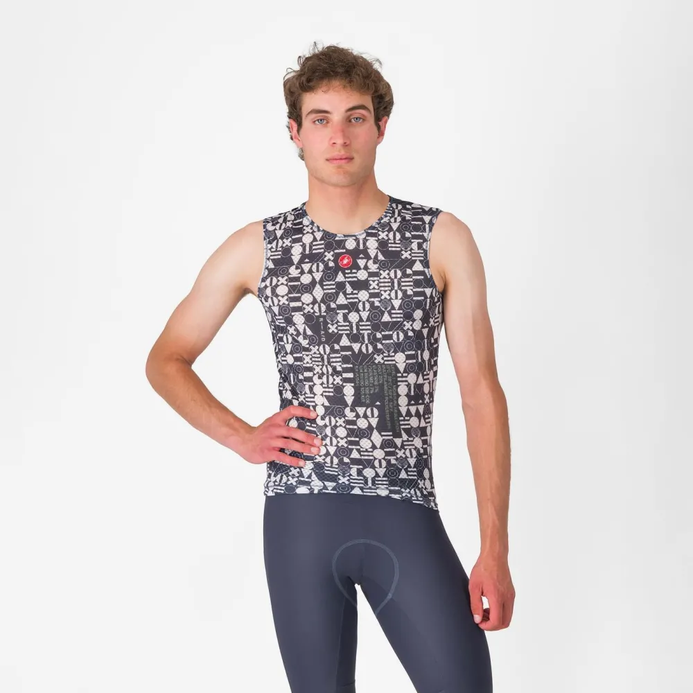 Bluza de corp fara maneci Castelli Espresso R--A/D Baselayer albastru Twilight S