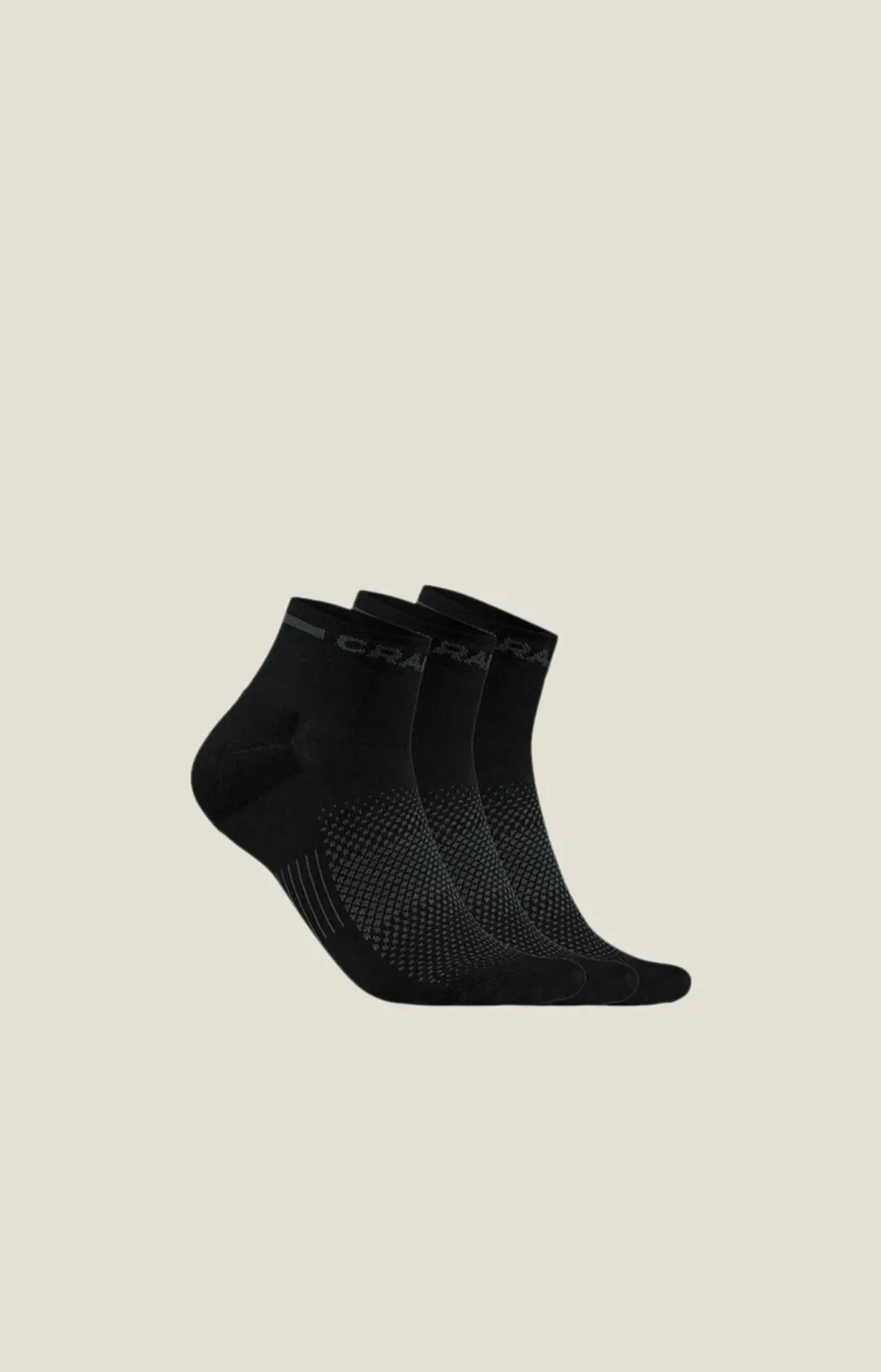 Set 3 perechi sosete Craft Core Dry Mid negru 43-45