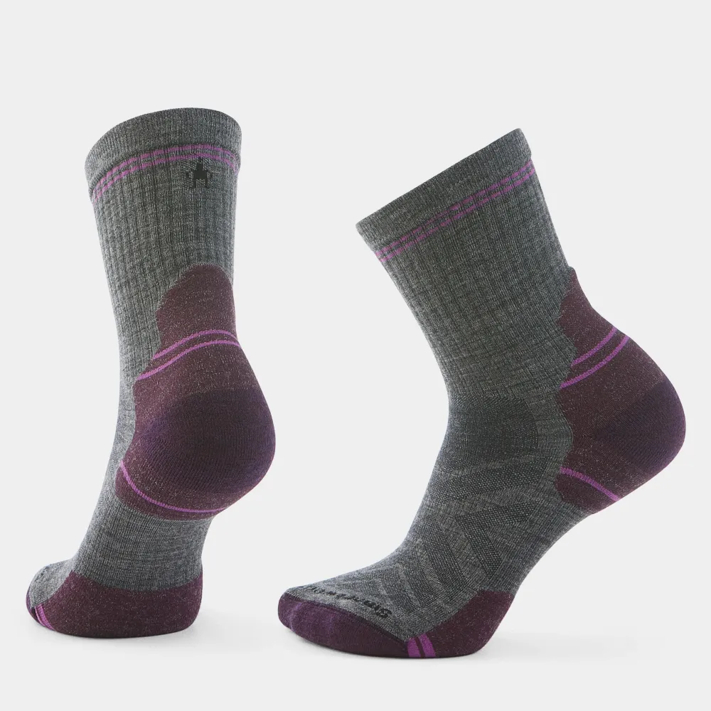 Sosete merino Smartwool Hike Mid Crew Targeted Cushion W gri mediu S (34-37)
