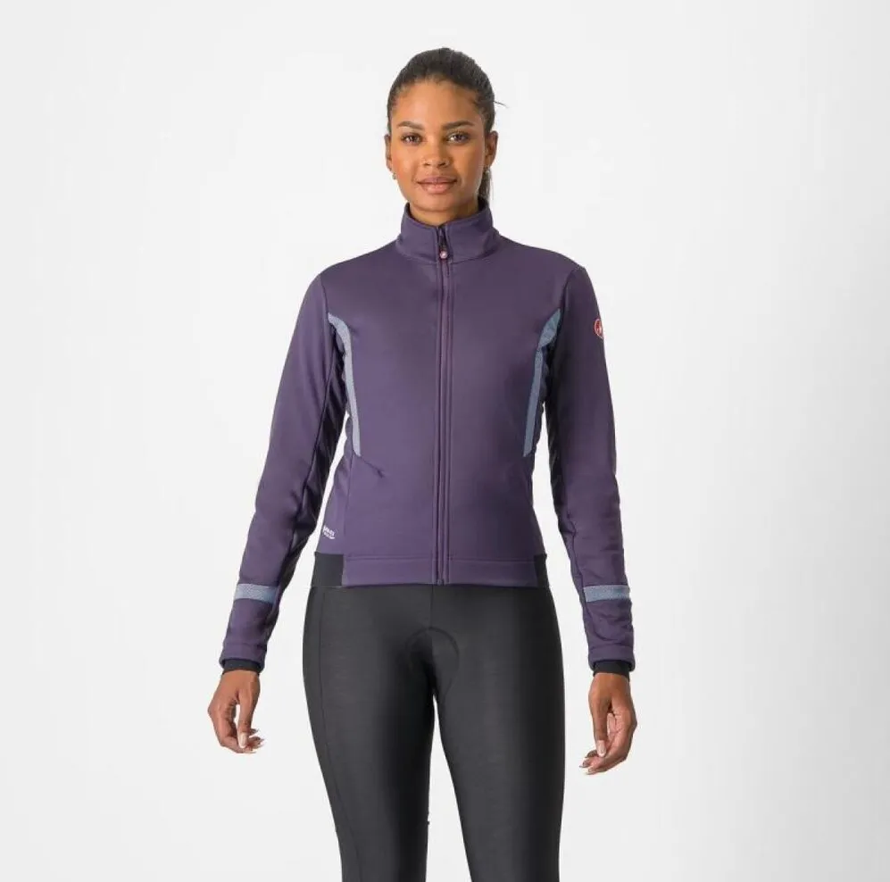 Jacheta ciclism Castelli Dinamica 2 W 0-10 °C mauve/blueberry M