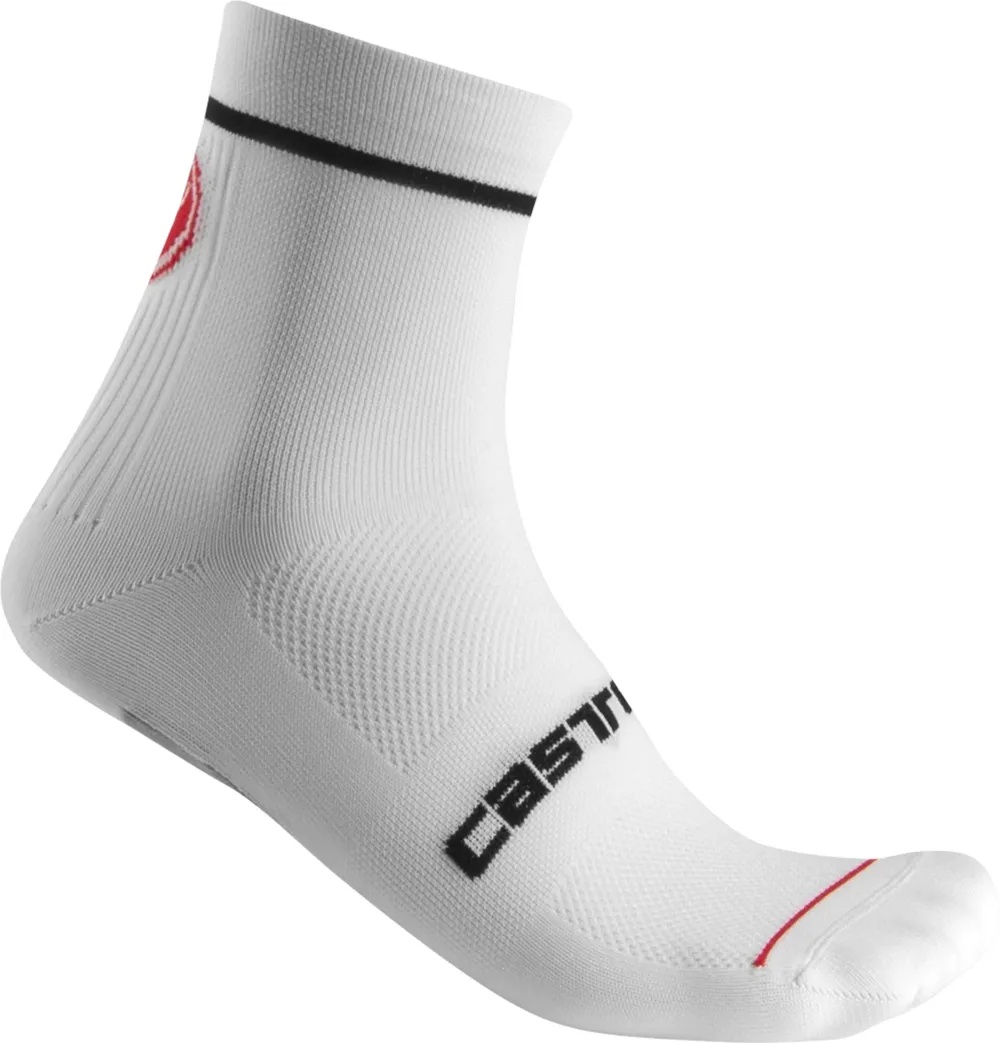 Sosete ciclism Castelli Entrata 9 alb LXL (40-43)