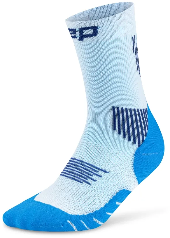 Sosete compresie mid cut CEP Run 5.0 albastru/ice V (45-48+)