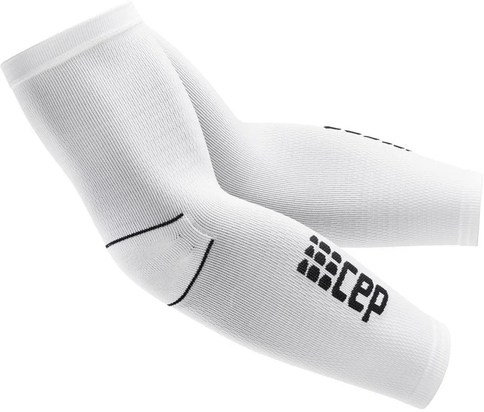 Maneci compresie brat CEP Compression Arm Sleeves L2 alb/negru III (29-32 cm)