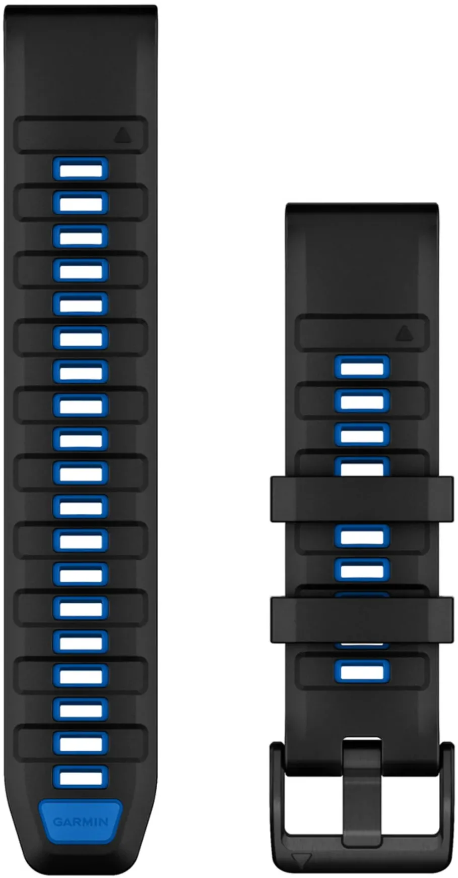 Curea silicon Garmin QuickFit 22 negru/Pilot Blue 010-13392-09