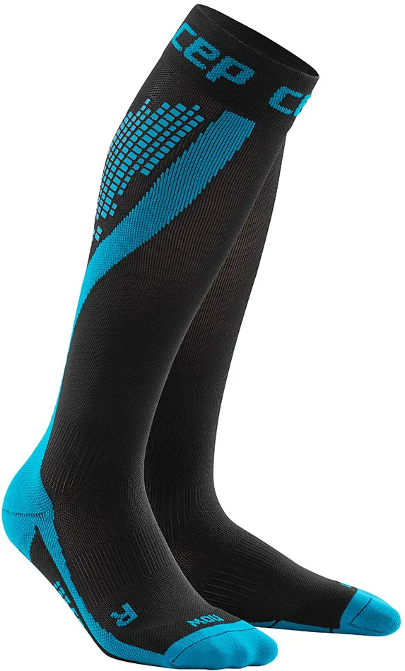 Mansoane compresie gamba de noapte dama CEP Nighttech albastru II (25-31 cm)