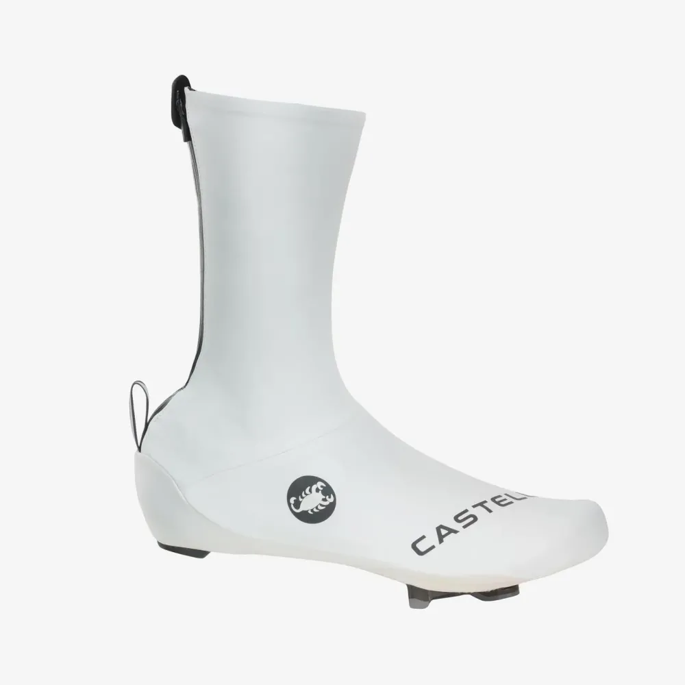 Huse pantofi ciclism Castelli Aero Race 2 alb S