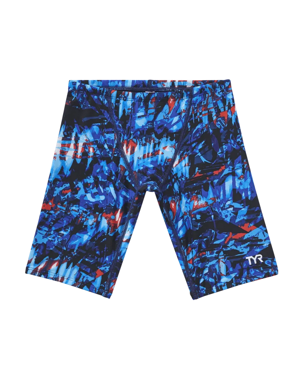 Costum inot copii TYR Durafast Lite Jammer Seismo rosu/alb/albastru 24