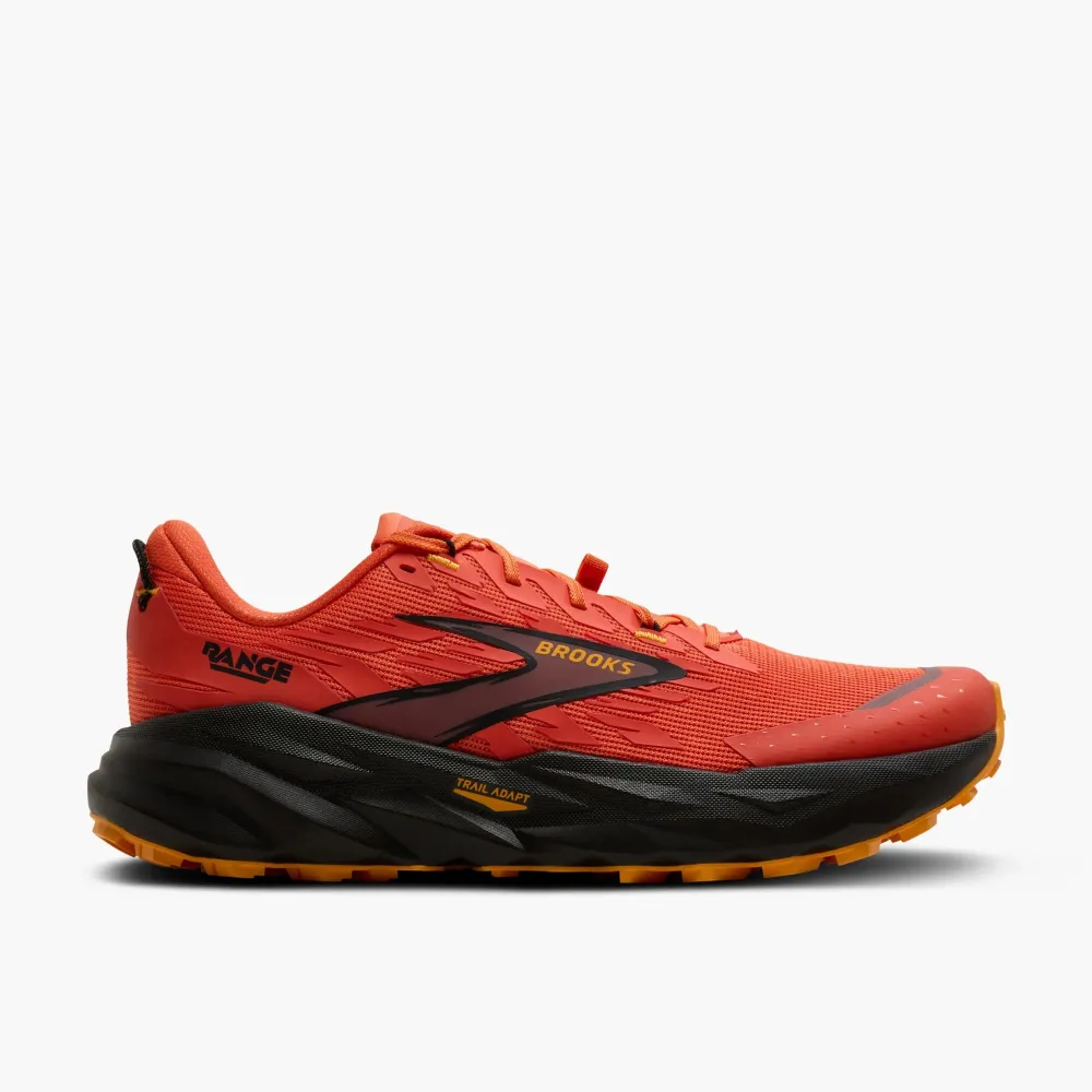 Pantofi alergare trail barbati Brooks Range Tigerlily/negru/portocaliu 43