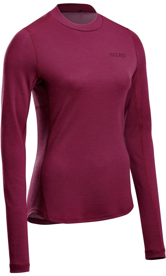 Bluza maneca lunga CEP Cold Weather Merino mov L