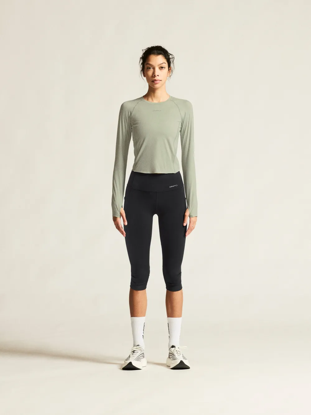 Bluza alergare maneca lunga Craft Hypervent Tight gri M