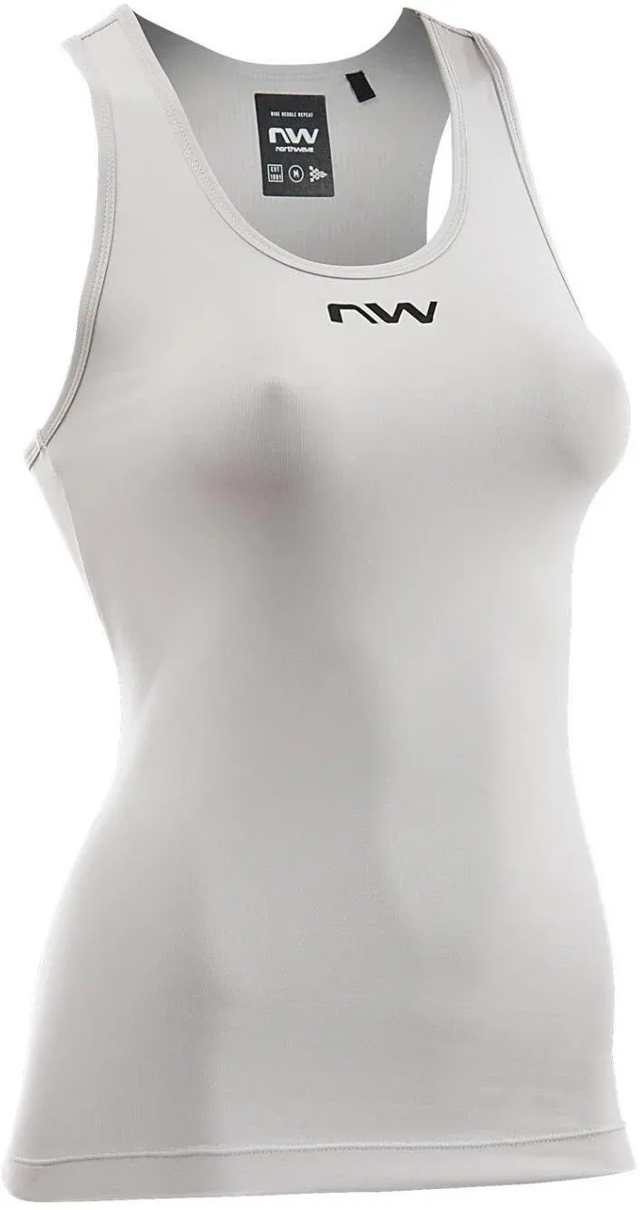 Tricou ciclism fara maneci dama Northwave Essence Tank gri M