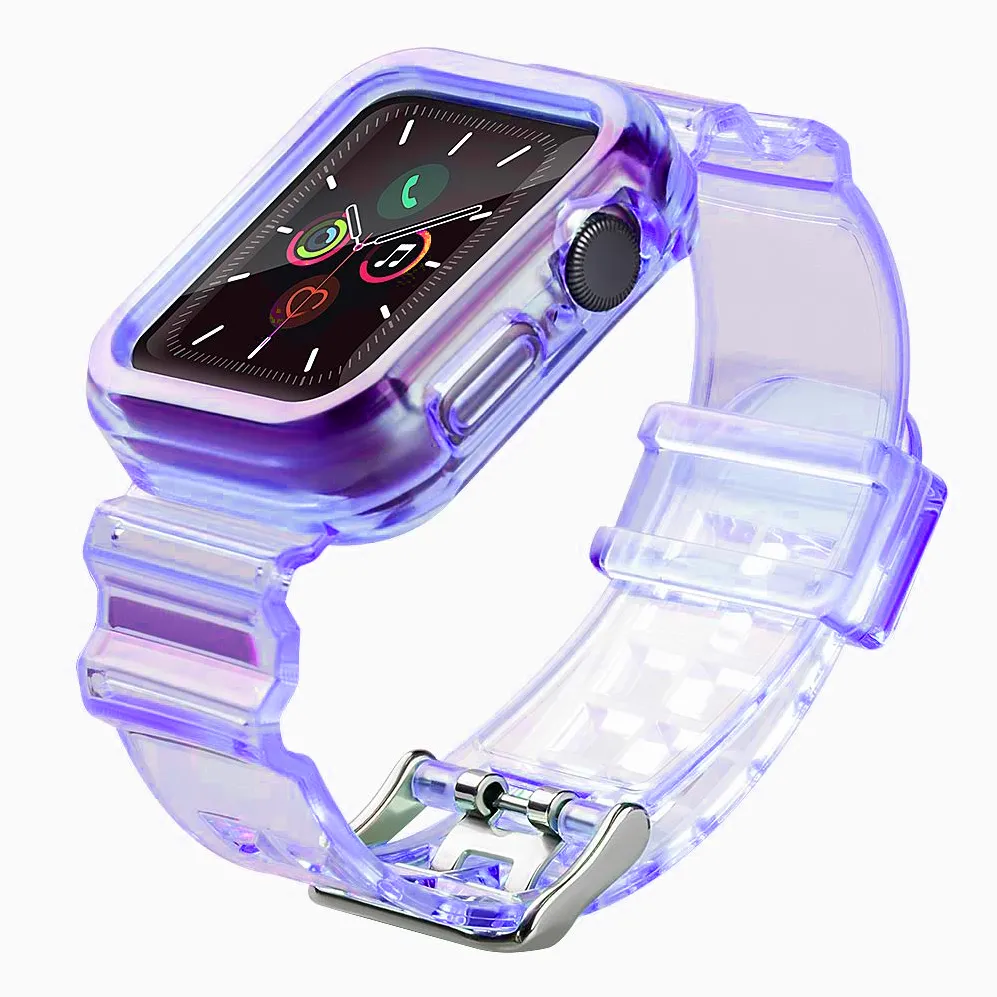 Curea Hurtel Strap Light Set pentru Apple Watch 42 mm violet