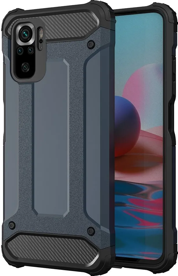 Husa Hurtel Hybrid Armor Xiaomi Redmi Note 11/Poco M4 Pro 5G albastru