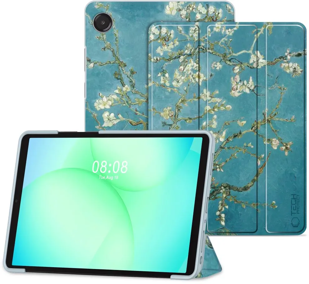 Husa Tech-Protect SmartCase pentru Samsung Galaxy Tab A9+/A11+ 11 inch albastru/alb