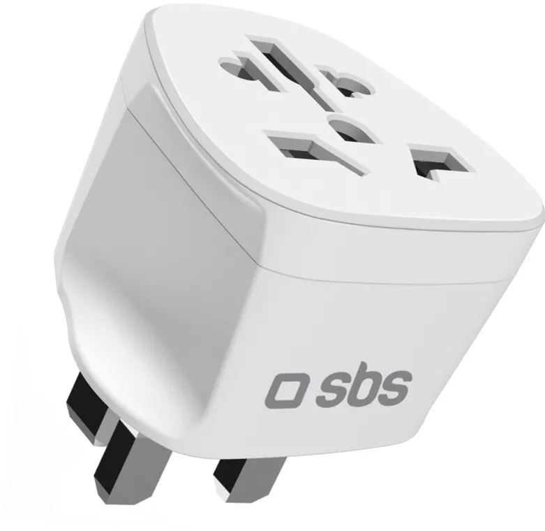 SBS UK Travel Adapter - Universal - White