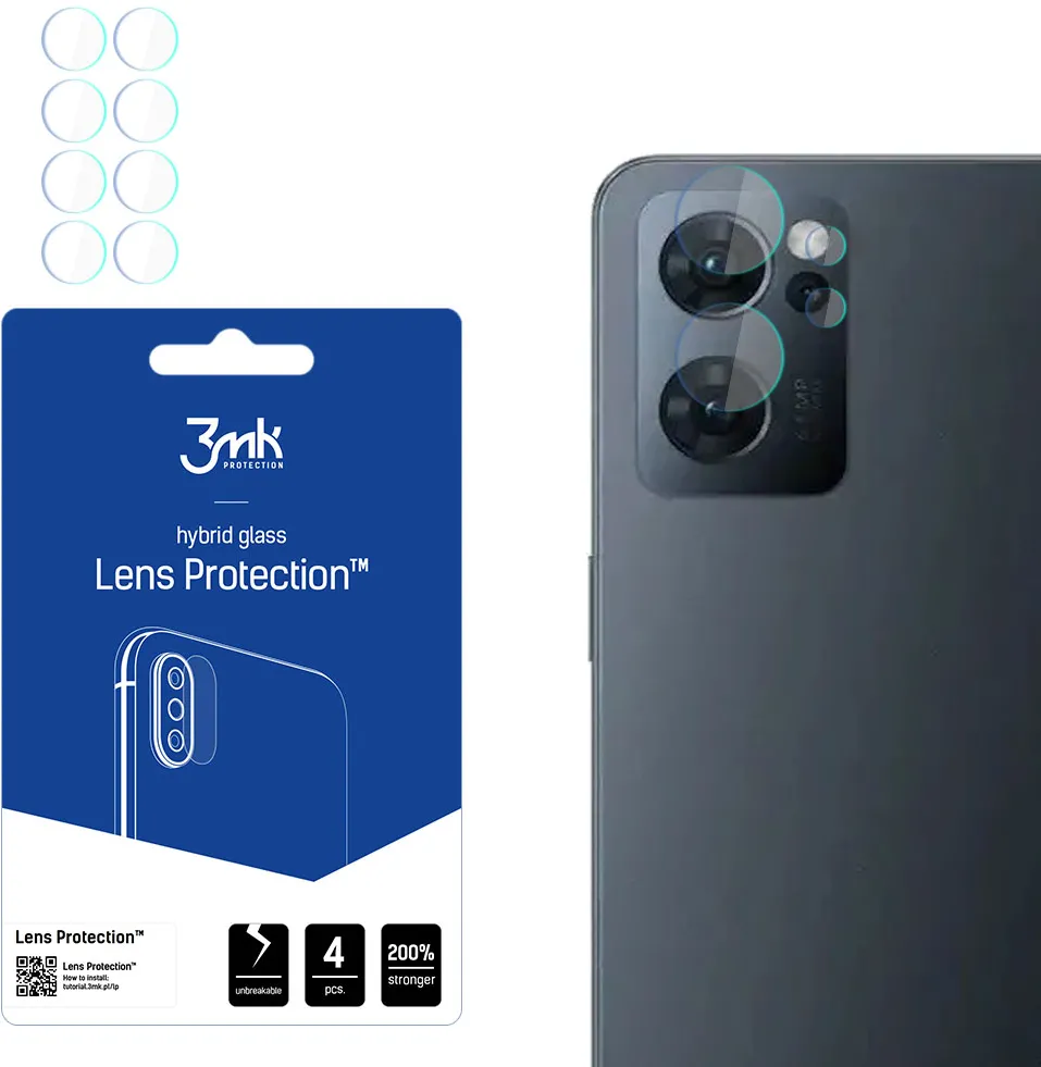 3mk Lens Protection™ Hybrid Camera Lens Glass for Oppo Reno 7 5G