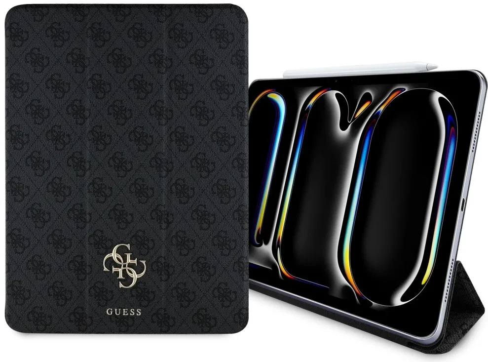 Husa tableta Guess GUFC13PM24PS4SGK Magnetic 4G Big Logo iPad Pro 13 inch 2024 negru