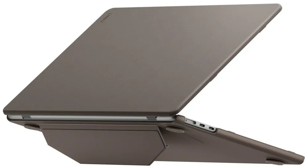 Husa protectie Uniq Lyden Versa cu suport MacBook Air 13 inch 2022/2024/2025/2026 gri