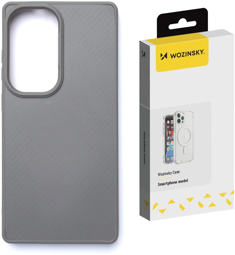 Husa Wozinsky Carbon Fiber Case MagSafe Samsung Galaxy S25 gri