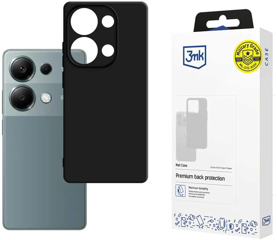 Husa protectie 3mk Matt Case Xiaomi Redmi Note 13 Pro negru