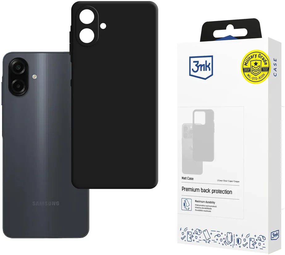 Husa protectie 3mk Matt Case Samsung Galaxy A07 4G negru