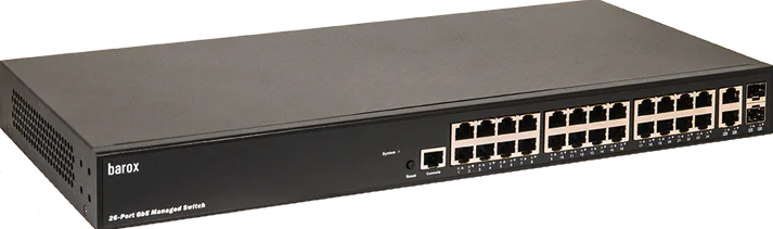 Switch Barox Switch 24-Port 24x10/100/1000TX RJ45 Management