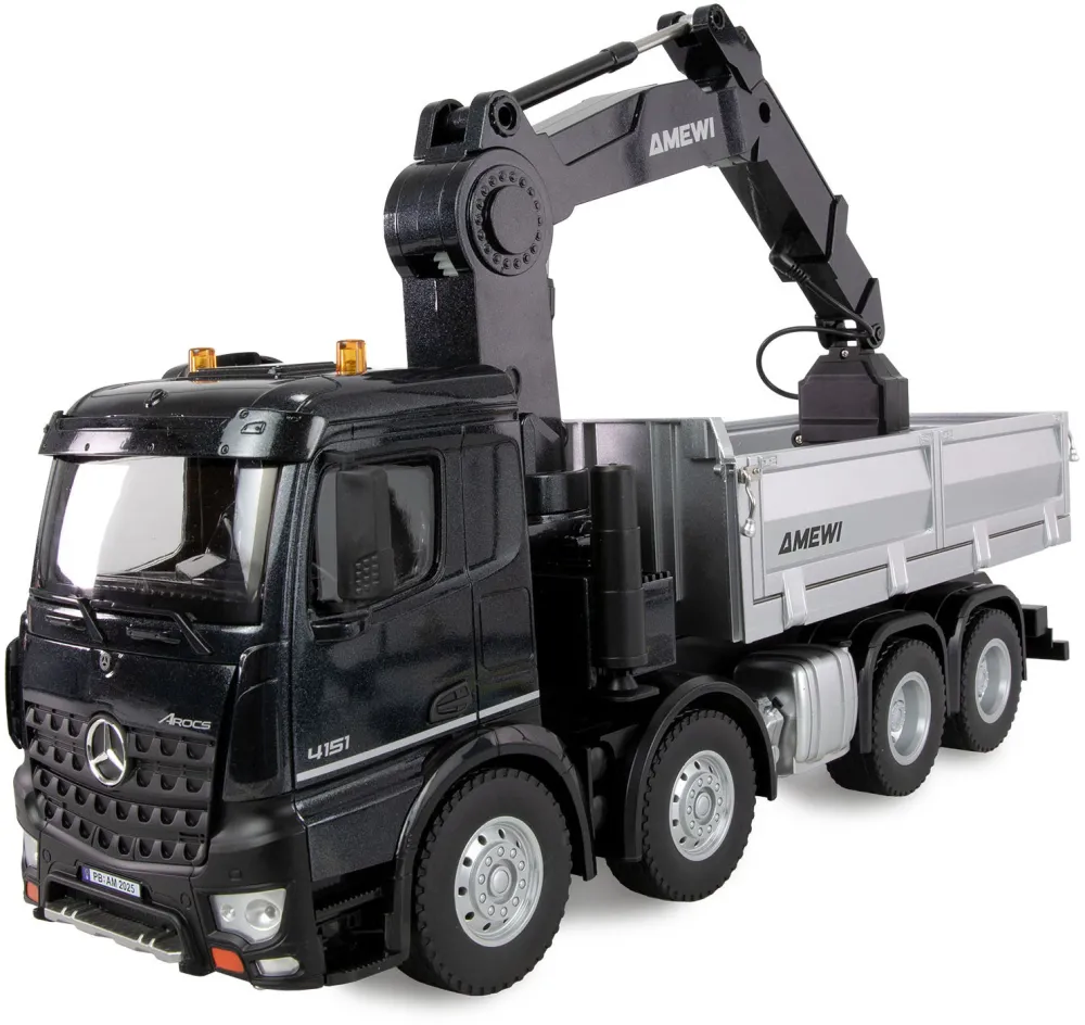 Masina AMEWI Mercedes Arocs Kranwagen m. Kipper 8x4/4 4WD 1:18 RTR