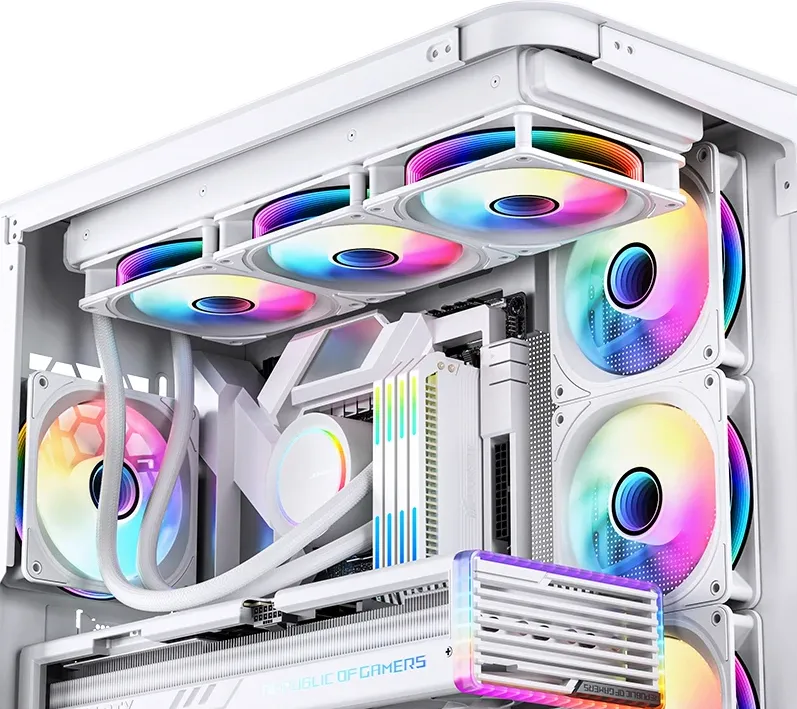 Jonsbo FR-606W 120 PWM fan, RGB - 120mm, white