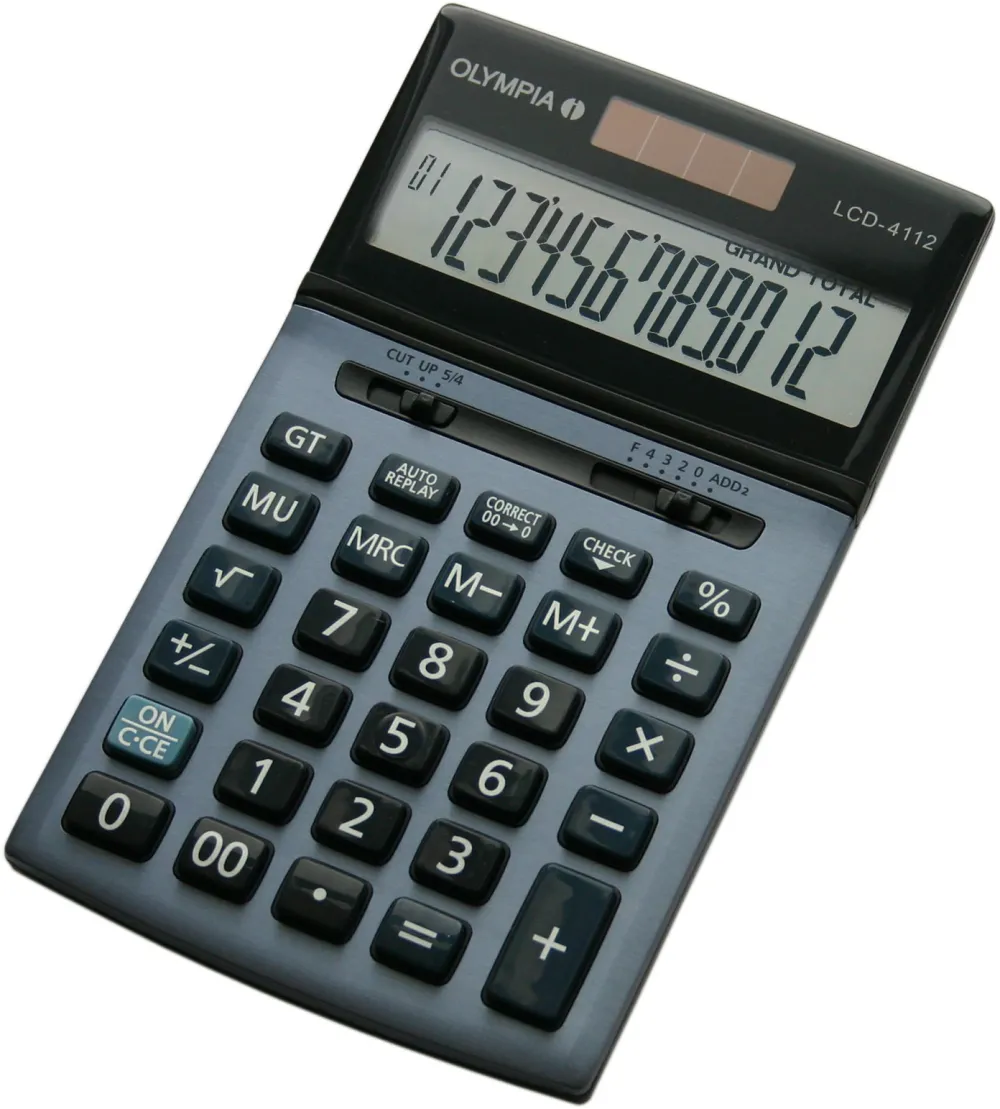 OLYMPIA Calculator LCD-4112 albastru