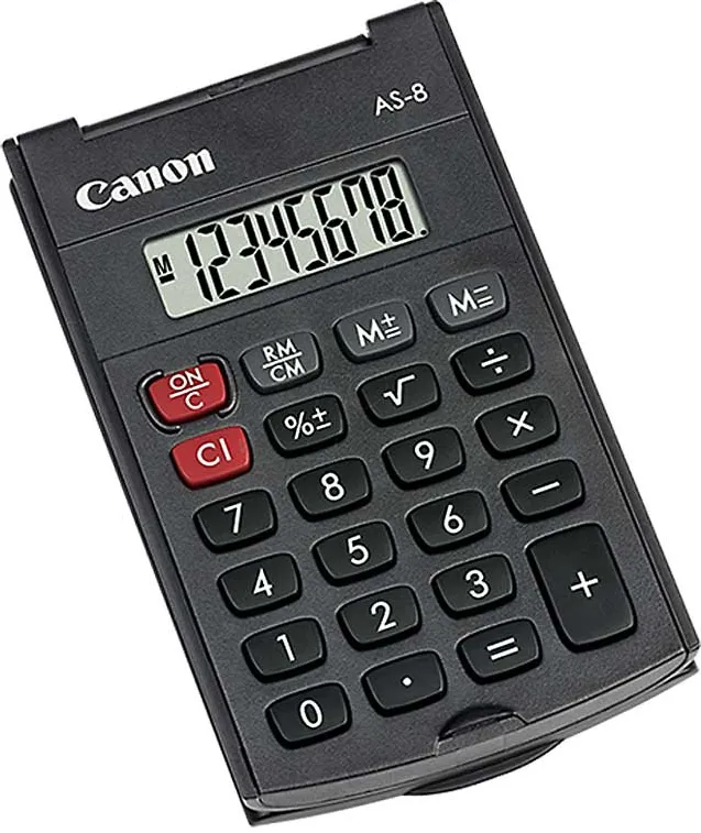 Canon AS8 HANDHELD CALCULATOR 8DIG