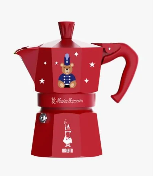 BIALETTI Moka Express 1TZ rot Joyful Memories