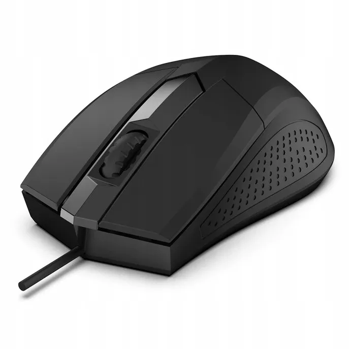 Focus USB Optical Mouse, 1200DPI 3 Buttons and Scroll Wheel, 125Hz, 1.8m
