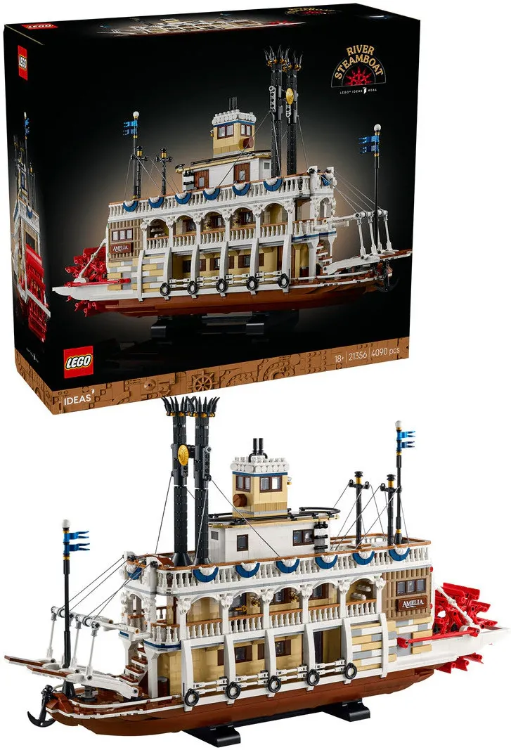 LEGO Ideas - Barca cu aburi 21356, 4090 piese