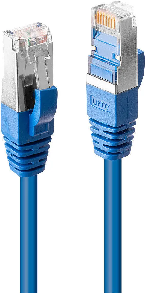 Cablu retea Lindy Cat6 SSTP S/FTP PIMF 2.00 m albastru