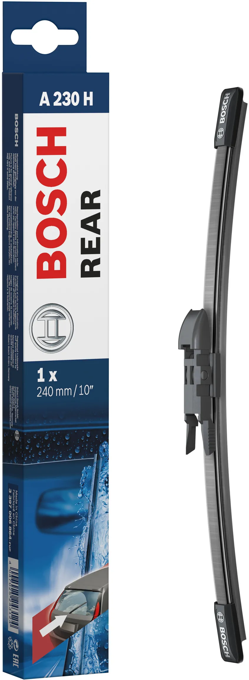 Stergator luneta Bosch AeroTwin Rear A 230 H, 24 cm, Mercedes A-Class W176, Peugeot 5008 III, Mini Aceman, BYD Seal U